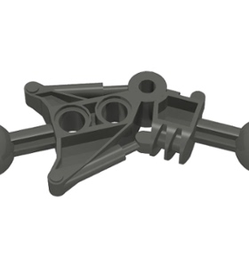 乐高LEGO 32482生化战士零件腿部全新深灰色塑料拼装积木玩具男孩