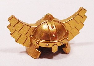 LEGO乐高 60747人仔配件城堡矮人战盔金属金色塑料拼插积木玩具益