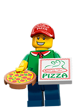 乐高LEGO 71007仔抽抽乐第12季外送员原封塑料拼装积木儿童益智新