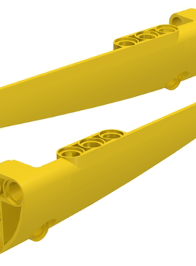 LEGO 64681+6439 乐高科技配件 黄色5# 6#3x11科技面板1对 全新