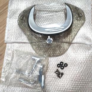 适用于轻骑铃木US125T前挡风玻璃 复古踏板车前风挡支架改装件