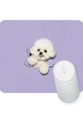 狗狗可爱鼠标垫防滑垫泰迪贵宾雪纳瑞吉娃娃比熊可爱动物狗子宠物