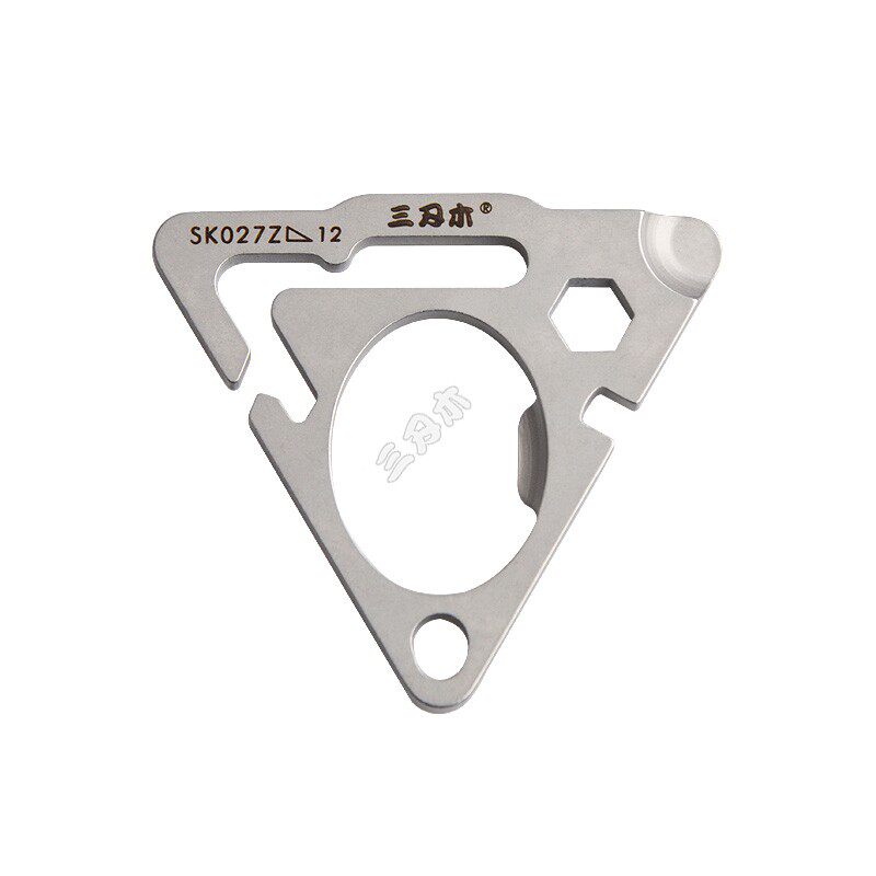 SK027Z三刃木三角形钥匙扣随身EDC工具多功能袖珍户外装备SK012D