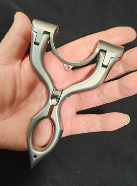 善巧弓艺牌TC21钛合金龙齿白虎弹弓扁皮筋竞技专用85-23厚15毫米