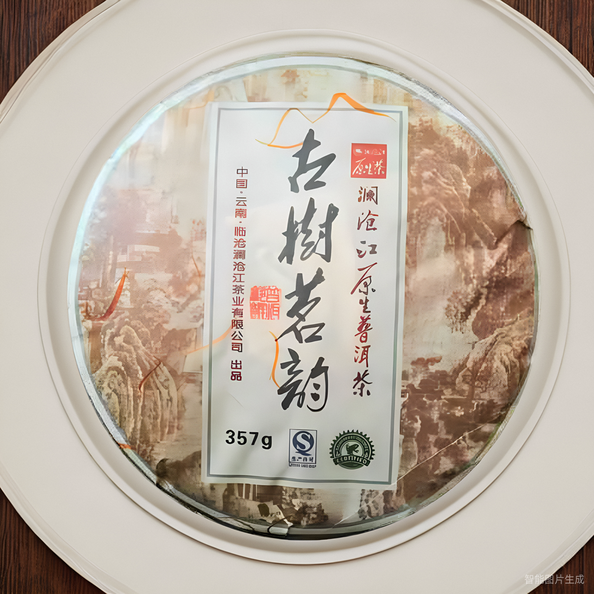 澜沧江熟茶普洱云南临沧古树茗韵2018新茶七子饼包邮老树雨林认证