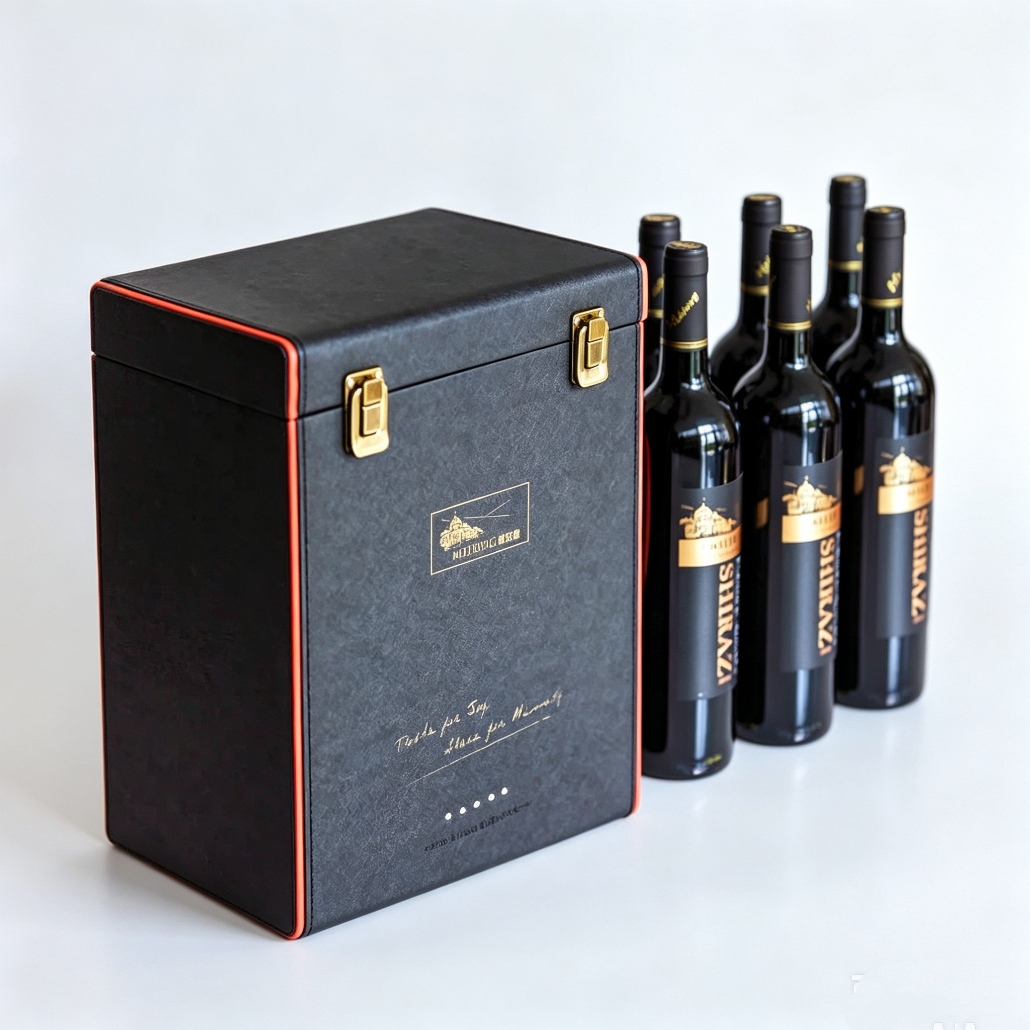【官方正品】澳大利亚原瓶进口墨尔堡金标干红葡萄酒6支皮箱装