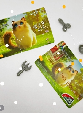 深圳通深圳地铁公交家有萌宠小花猫岭南通全国交通联合一卡通