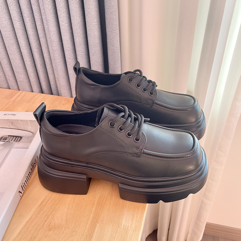 英伦风厚底小皮鞋女2025春季