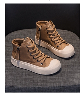 马丁靴单靴 增高松糕鞋 真皮厚底高帮鞋 女复古2025秋冬加绒保暖棉鞋