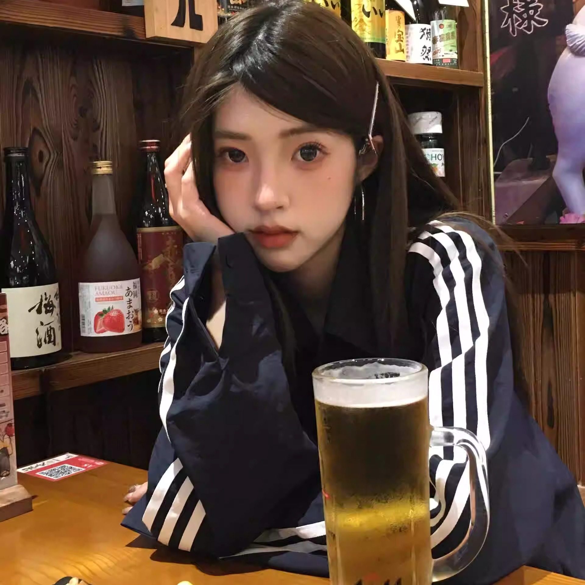 2024新款设计感小众衬衣外套长袖上衣美式高街三条杠衬衫女初秋季