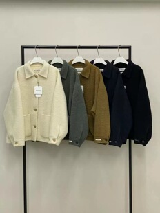 时尚 款 翻领羊驼毛大衣外套 女韩国东大门2025冬季 现货即发much