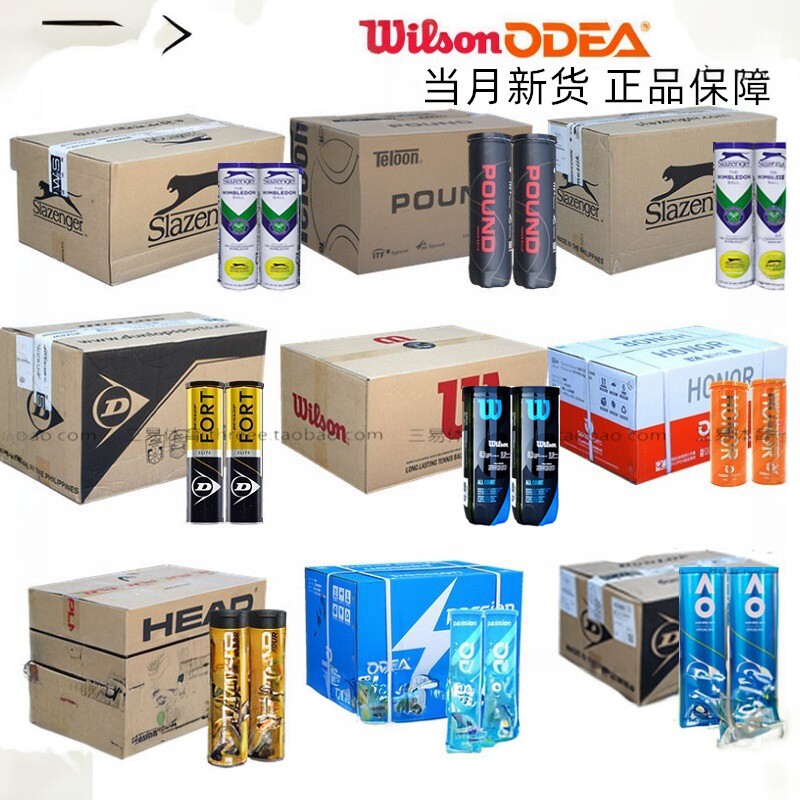 DUNLOP WILSON Slazenger史莱辛格邓禄普欧帝尔整箱odear比赛网球