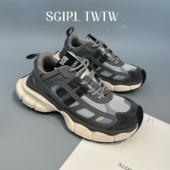 老爹鞋 SGIRLTWTW运动潮鞋 厚底加绒透气百搭设计感软底炸街爆款 女