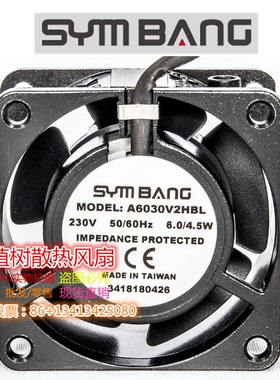 A6030V1HBL A6030V2HBL  AC115V 230V SYMBANG 6030轴流风机风扇