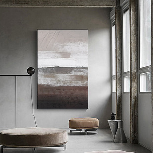 美丽天园原创手绘 垞寂风油画厚肌理客厅油高端玄关装饰画