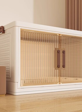 日本进口MUJIE收纳箱衣服被子整理箱大容量玩具零食可折叠储物柜