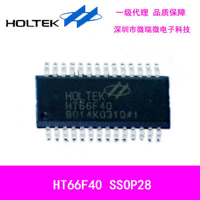 一级代理台湾合泰盛群半导体HT66F40单片机SSOP28全新原装