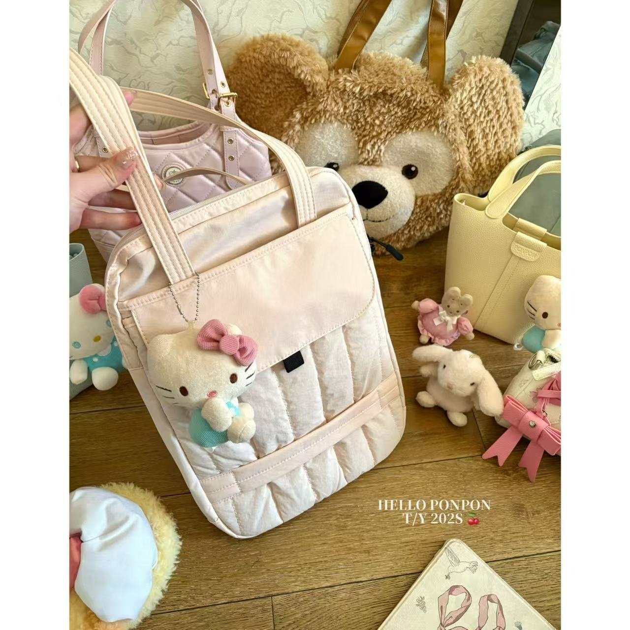 新品自制休闲简约粉粉托特包女轻便通勤包多层收纳电脑平板单肩包,箱包皮具/热销女包/男包,通用款女包,淘宝优惠券,粉丝福利购,淘宝优惠卷