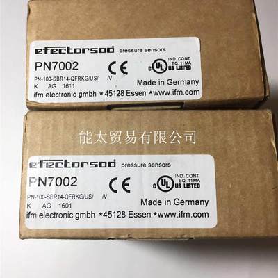 全新易福门PN7002压力传感器原装现货PN-100-SBR14-QFRKG/US议价