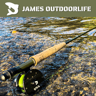 James钓鱼4号9尺4节旅行碳纤维溪流鳟鱼马口初学者飞蝇钓竿飞钓竿