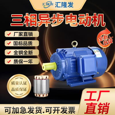 三相电机YE3/YE2/Y90L-4 1.5KW /0.75/1.1/2.2KW100L-4全铜国标