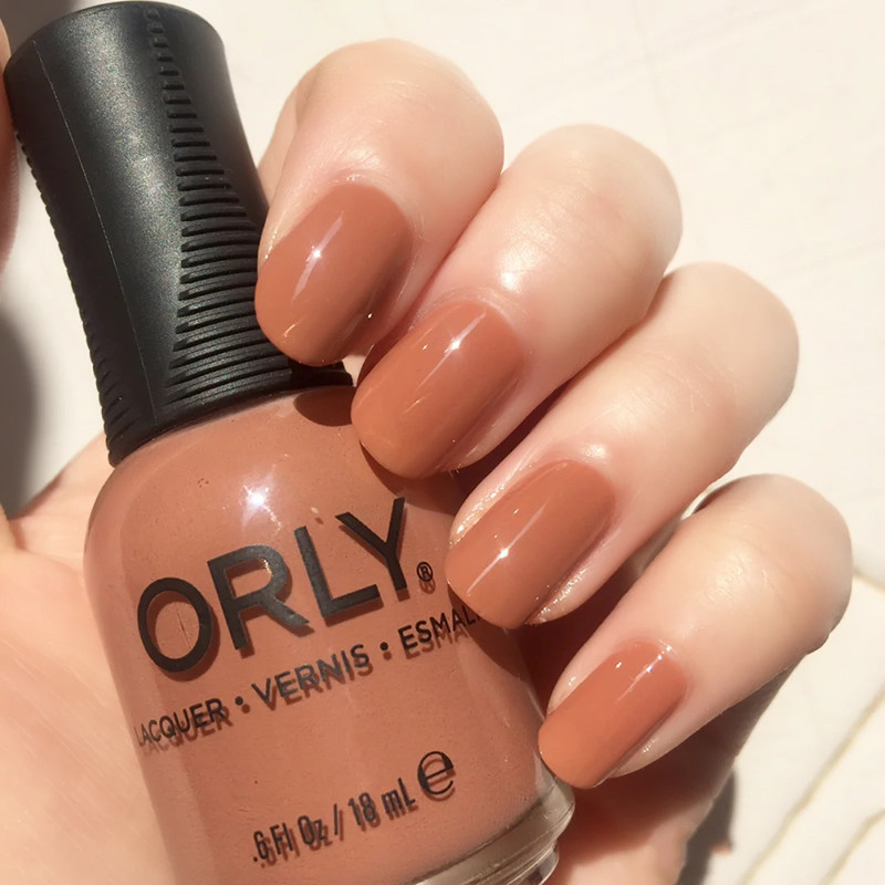 正品orly指甲油 明星纯色推荐 安吉丽娜奶咖色 20575 显白快干