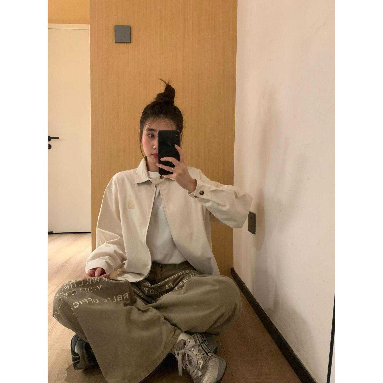 美式设计辣妹字母印花水洗复古弯刀牛仔裤春秋显瘦宽松阔腿拖地裤,女装/女士精品,牛仔裤,淘宝优惠券,粉丝福利购,淘宝优惠卷