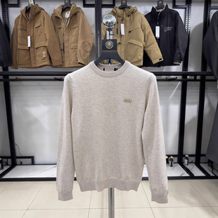 【H家】极简风！男士圆领净色细腻针织毛衣休闲百搭舒适保3U175A