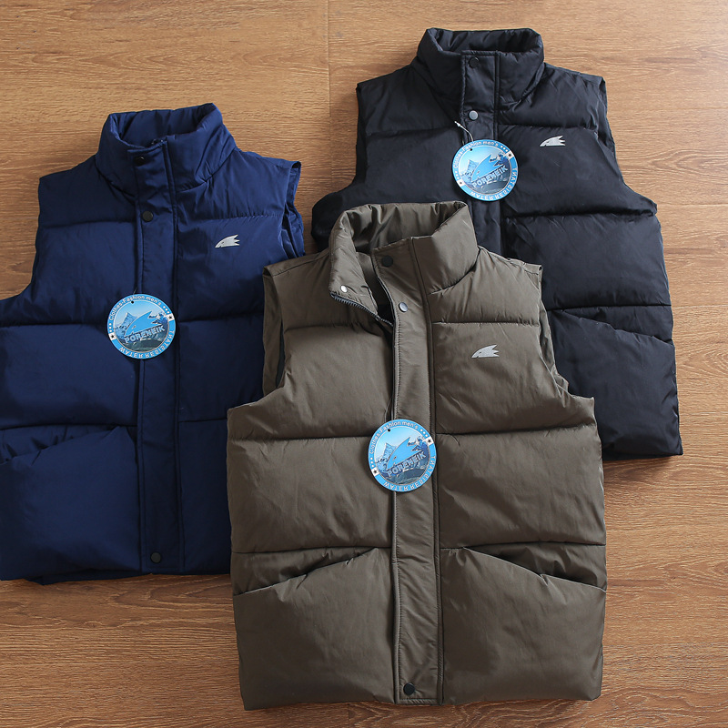 中空保暖纤维棉 秋冬男士户外防风防泼水立领加厚保暖棉马甲背心