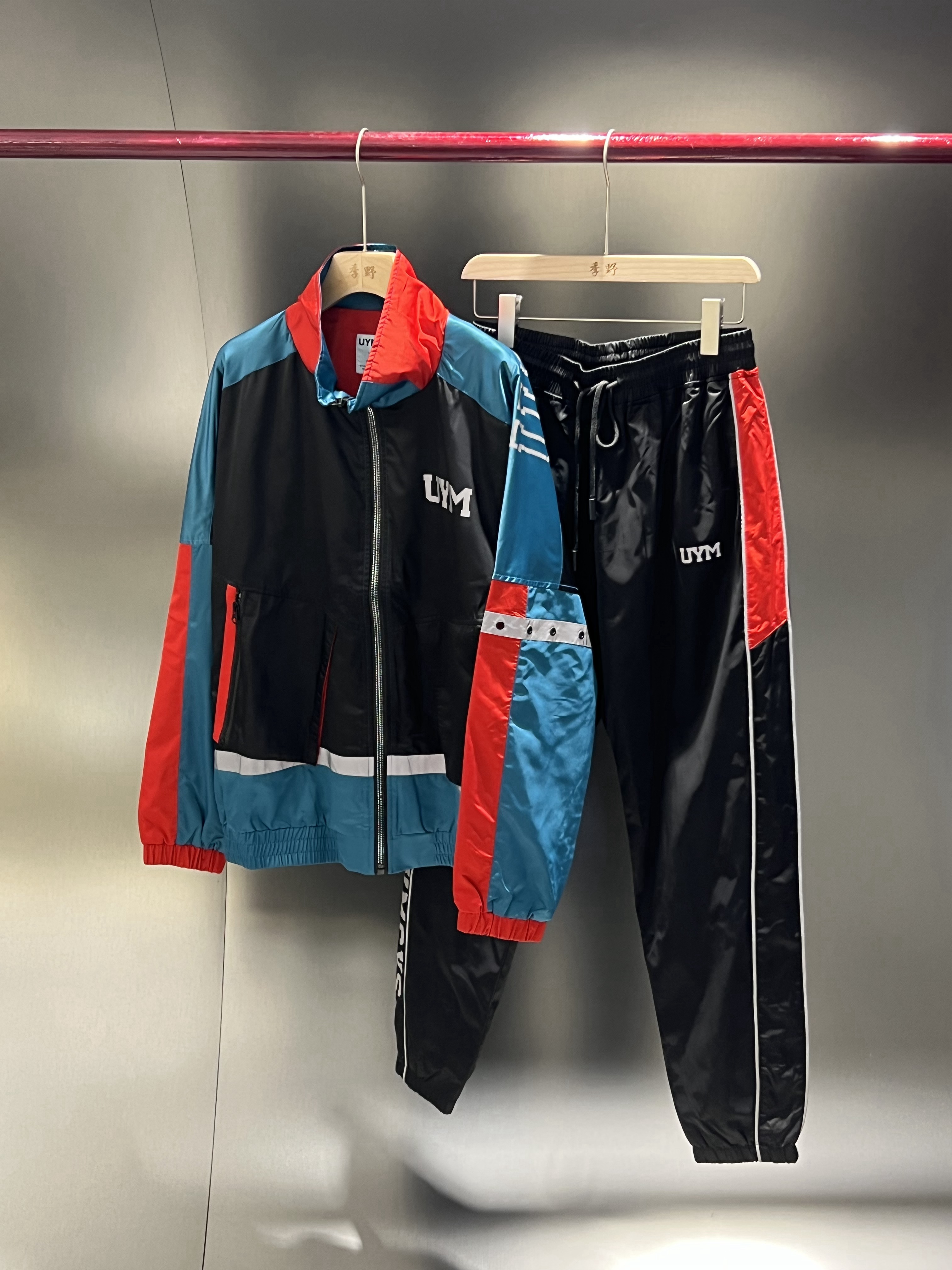 男女同款长袖长裤春秋反光运动