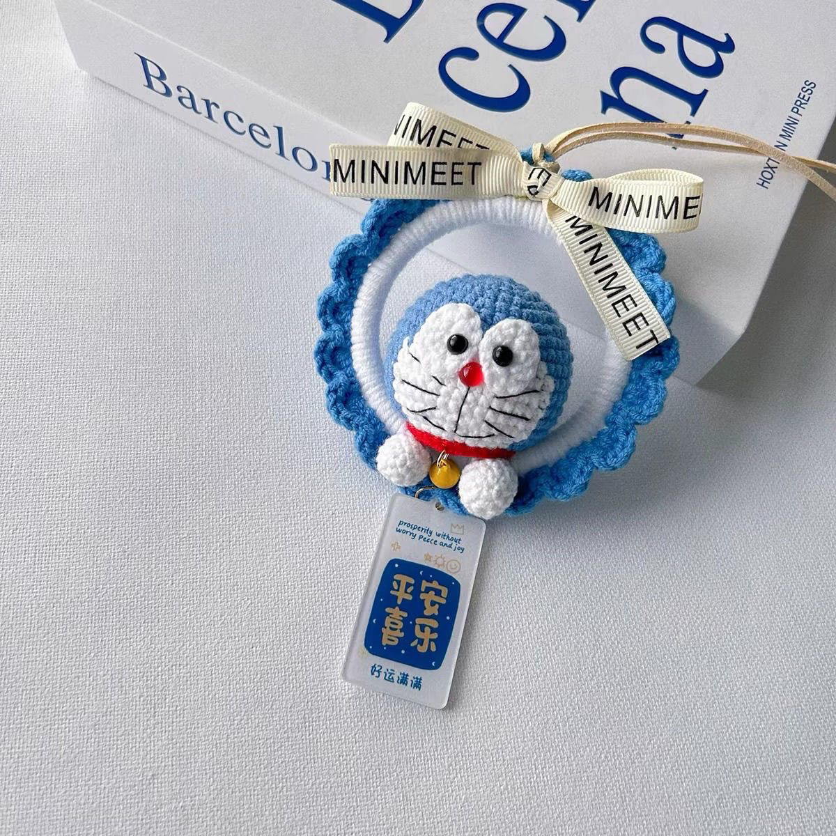 【成品】哆啦A梦车挂可爱卡通钩针汽车挂件生日礼物成品