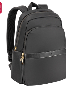 得力BG127简约气质女性双肩包(黑)(个)