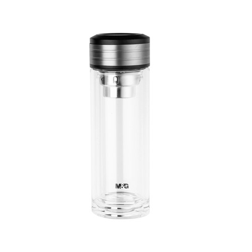 晨光杯壶普惠双层隔热玻璃直杯280ml ARCN8292