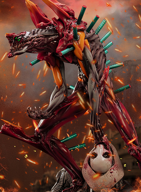末那魂燃丨“破”《EVANGELION-02》EVA2号机兽化形态艺术雕像