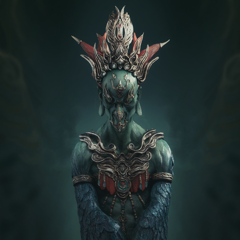 末那东方神话迦楼罗艺术雕像