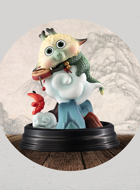 末那末匠丨扫把《谷主-拨浪鼓》国风国潮龙年礼物潮玩艺术手办