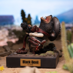 DEVIL 末那末匠 BLACK 荒野兄弟 塔斯马尼亚恶魔雕像 镰田光司