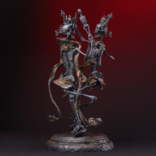 末那东方美学尸陀林主铸铜雕像