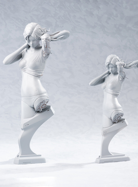 末那末匠｜苍海《Aphrodite0/1/2》赛博阿福GK套件白件艺术雕像