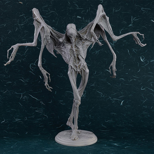 末那末匠暗黑风白模艺术雕像