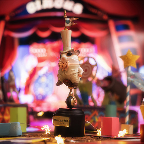 镰田白礼服仓鼠末那潮玩艺术手办