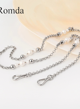 适用anteprima珍珠方片包替换珍珠链条小香饭盒包DIY包包金属包带