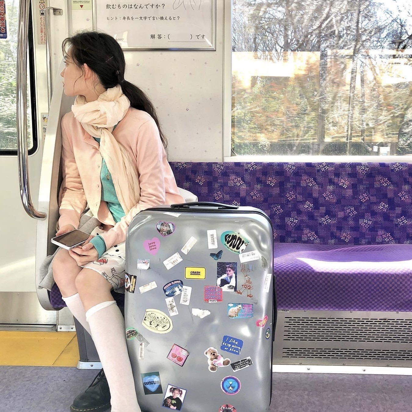 预习秋天 桃子粉纽扣针织开衫 纯色温柔风圆领长袖毛衣外套上衣