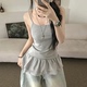 夏日小记 芭蕾风裙摆拼接吊带裙 叠穿内搭白色氛围感打底背心上衣