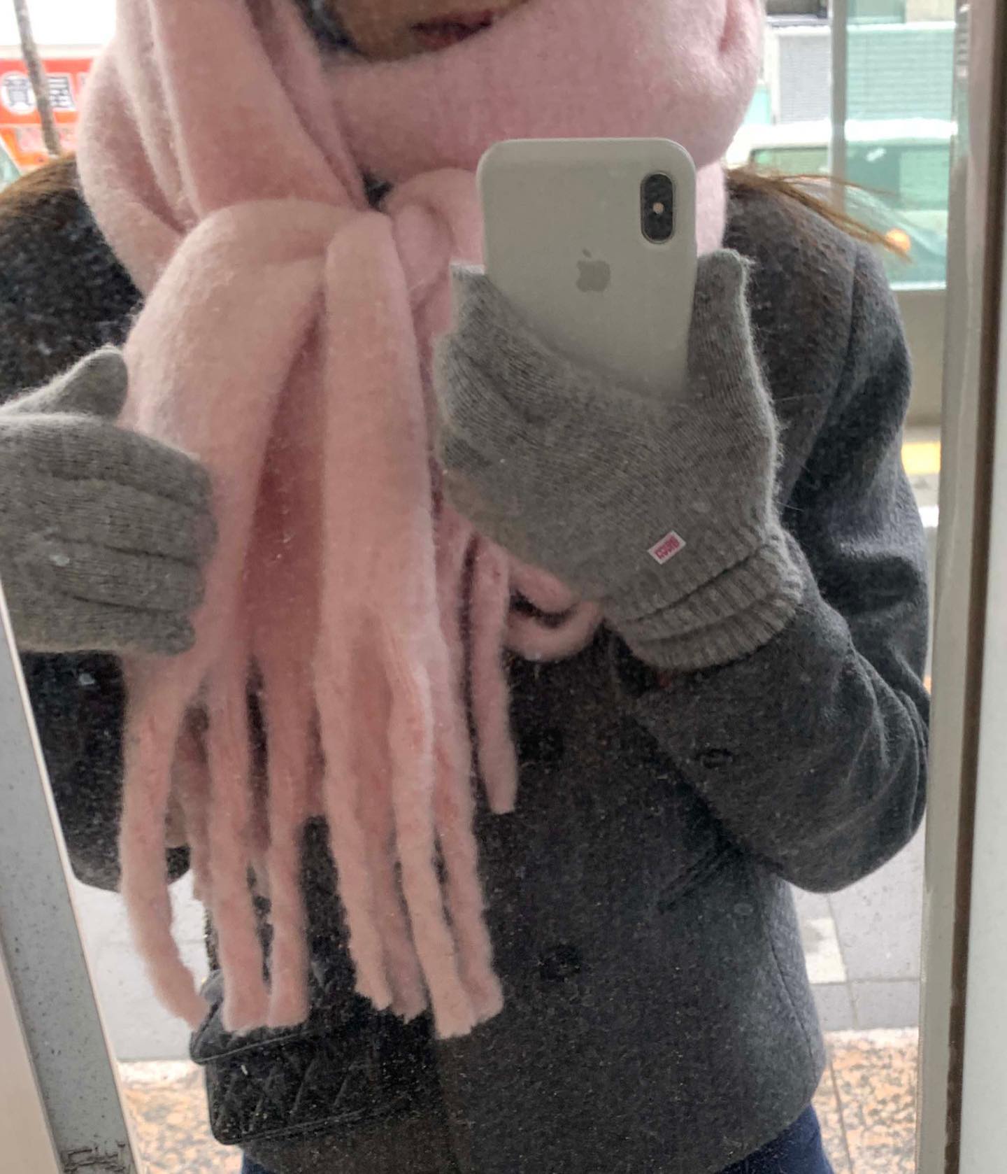 温柔仿羊绒保暖流苏大围巾