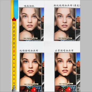 高端来图定制哑面砂岩布相片相纸放大打印艺术微喷油画布浮雕画芯