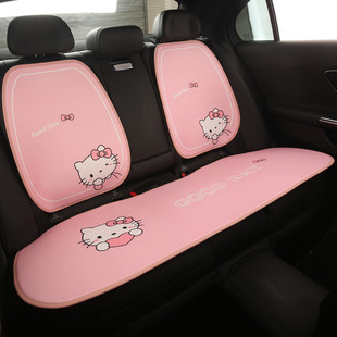 汽车坐垫四季通用夏季新款座垫可爱通风透气座椅套女士主驾驶座套