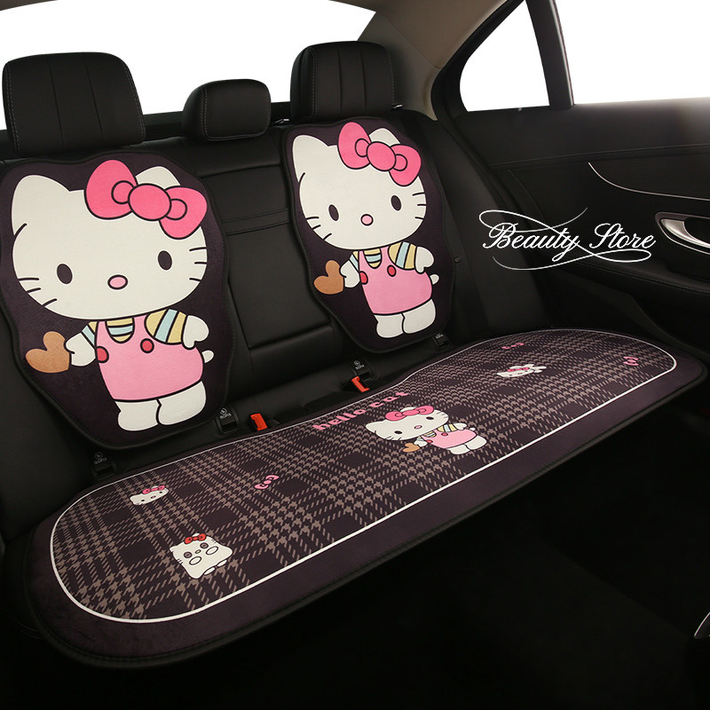 汽车坐垫冬季毛绒网红座垫保暖加绒加厚座椅套新款高级感单个座套