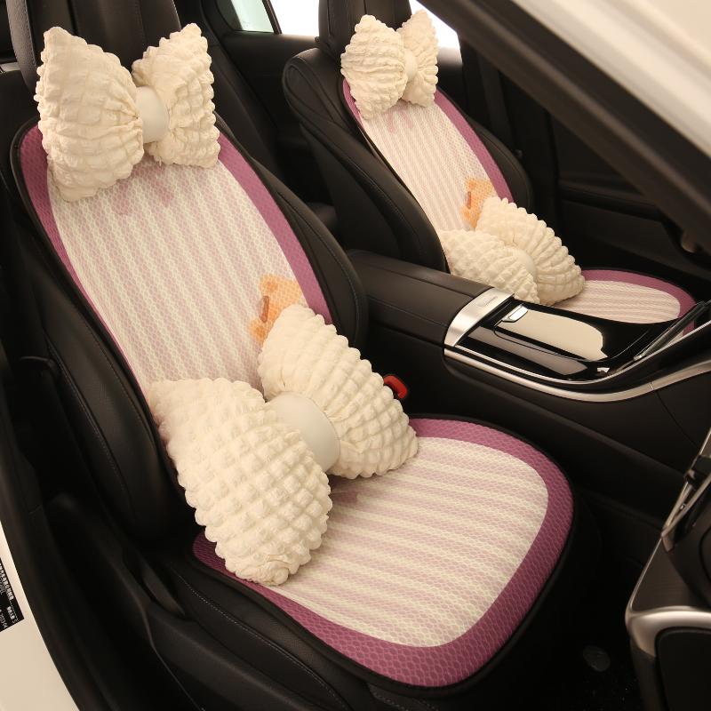 汽车座垫四季通用新款座垫冬季车载车垫座椅套网红半包高级感座套