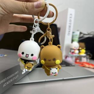 一二布布钥匙扣情侣挂件书包挂件周边一对可爱周边桌面高颜值新款